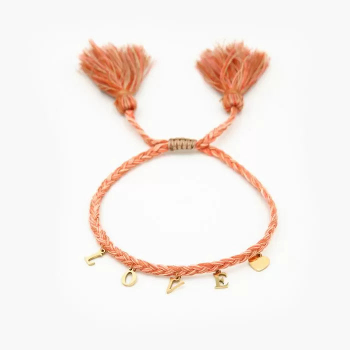 armband met tassel : LOVE