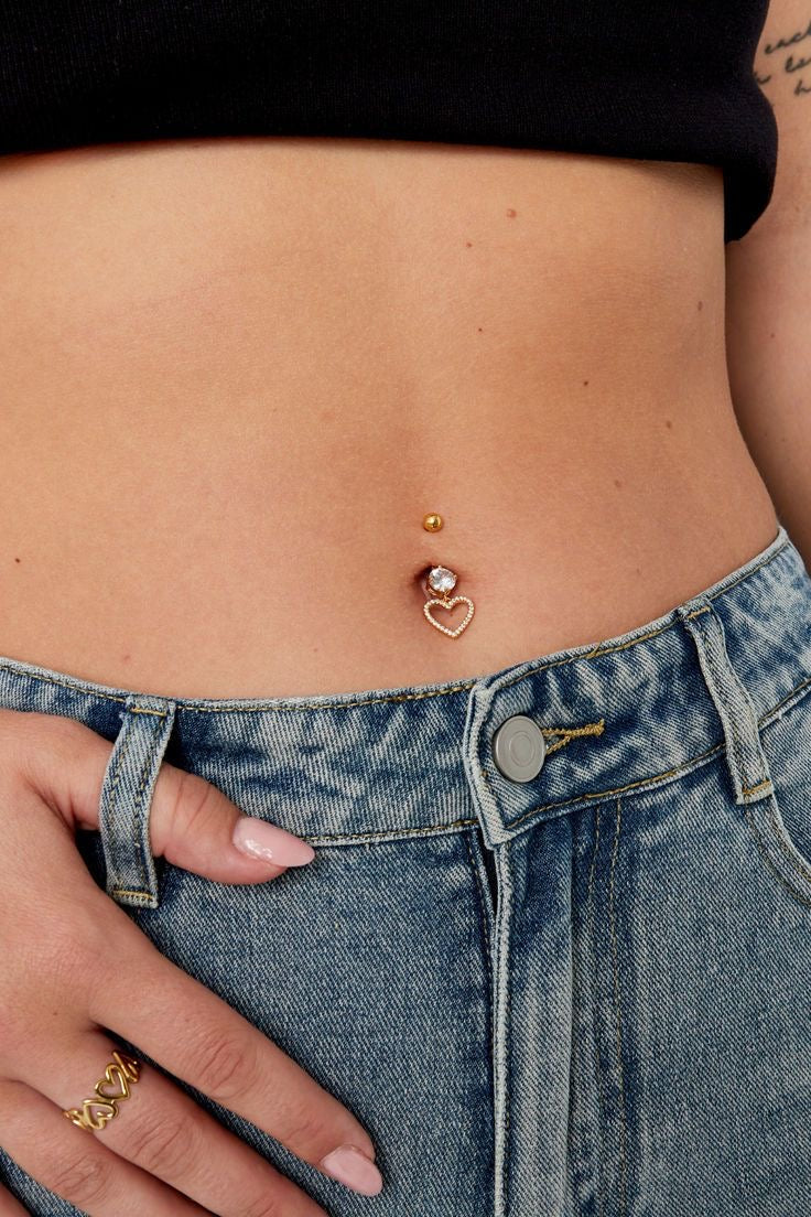 Navelpiercing glimmer glam