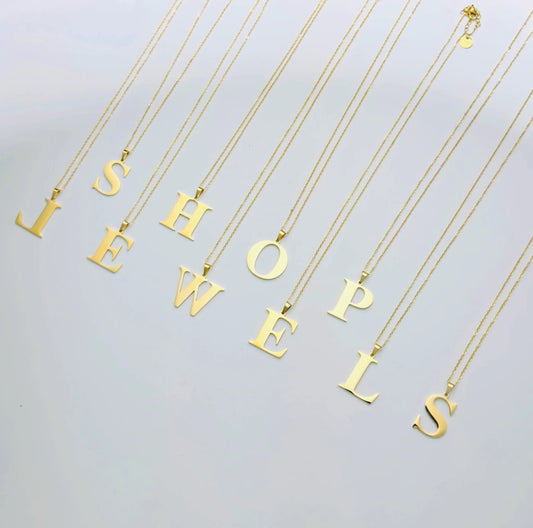 Initial Necklace - Gold